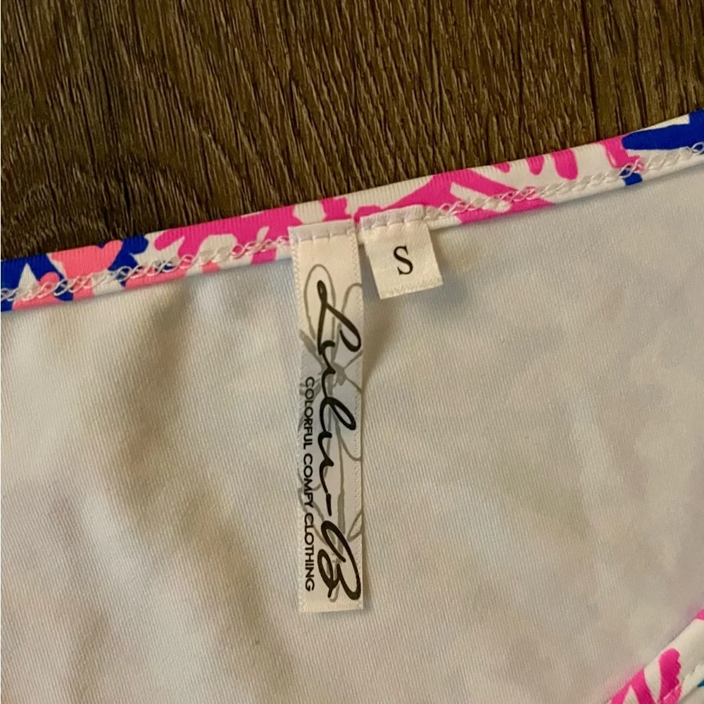 Lulu B Coral Reef Print Cooling UPF50 Top NWT Size Small new with tags resort - Picture 2 of 12